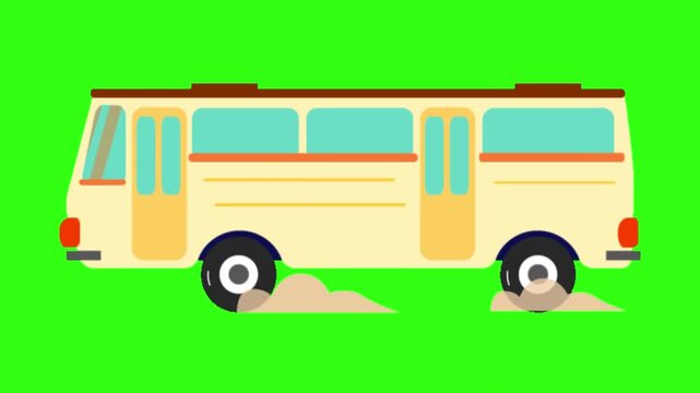 Double door bus animation