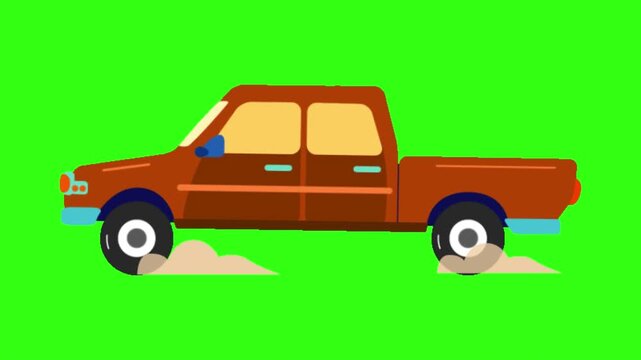 Double cabin car animation 