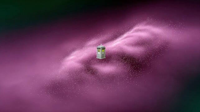 Tardis Floating in Nebula
