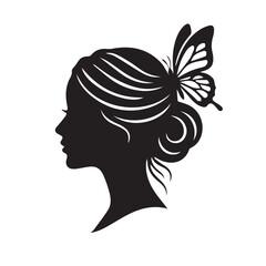 silhouette of a woman logo