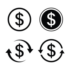 Dollar Currency Symbol Exchange Vector