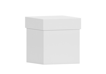 White gift box, transparent background