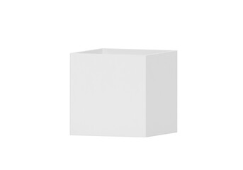 White Open Gift Box, transparent background