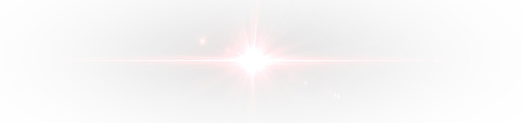 Light red star bright glow flash beam cosmic radiant shine burst.
