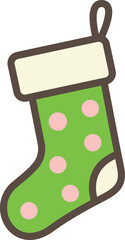 Cute Christmas Stocking Clipart
