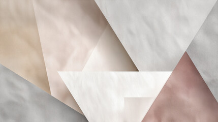 Faded geometric shapes with soft tones