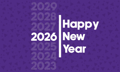 Creative 2026 Typography Design - Happy new year 2026 &ndash; Modern Green Numbers Vector Illustration