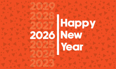 Creative 2026 Typography Design - Happy new year 2026 &ndash; Modern Green Numbers Vector Illustration