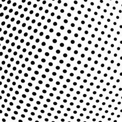 Abstract halftone wave dotted background. Halftone  grunge pattern with square.  Vector halftone modern pop art twisted texture for poster, cover, business card, postcard, art label layout, sticker.