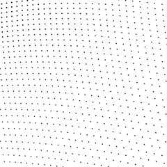 Abstract halftone wave dotted background. Halftone  grunge pattern with square.  Vector halftone modern pop art twisted texture for poster, cover, business card, postcard, art label layout, sticker.