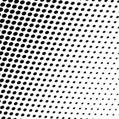 Abstract halftone wave dotted background. Halftone  grunge pattern with square.  Vector halftone modern pop art twisted texture for poster, cover, business card, postcard, art label layout, sticker.
