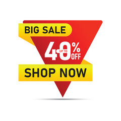 Up to 40% Off Best Offer Promotion Banner