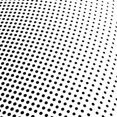 Abstract halftone wave dotted background. Halftone  grunge pattern with square.  Vector halftone modern pop art twisted texture for poster, cover, business card, postcard, art label layout, sticker.