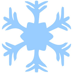 Obraz premium Blue frost flakes.