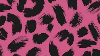 Bold brushstrokes create a vibrant abstract pattern with a playful animal print vibe for backgrounds, textiles and creative projects