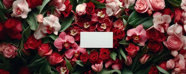 Flowers roses orchids vibrant.