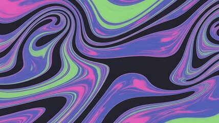 Vibrant abstract background with swirling neon colors perfect for eye catching designs and modern art projects, a cool retro feel for creative expression