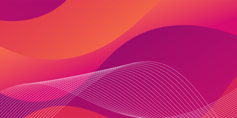 Vibrant abstract gradient background with modern flowing waves