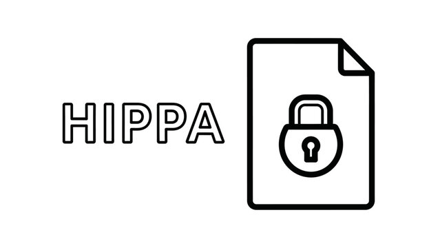 HIPAA Compliance and Data Privacy Icon - Locked Medical Records