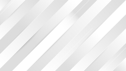 Obraz premium Clean white diagonal stripes with subtle gradients and dotted textures, ideal for modern design and presentations