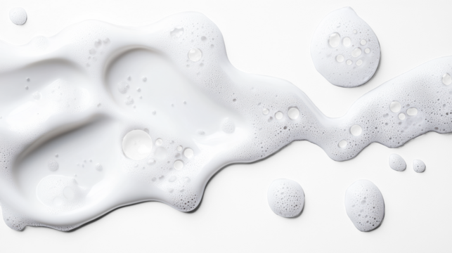 Bubbly Foam Texture on Transparent Background