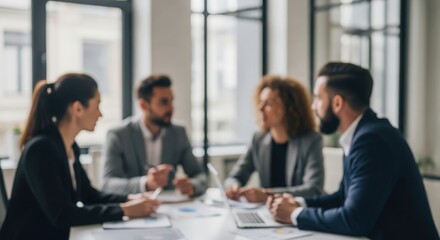 Office Colleagues Discussing Company Strategy &mdash; Creative Collaboration and Problem-Solving