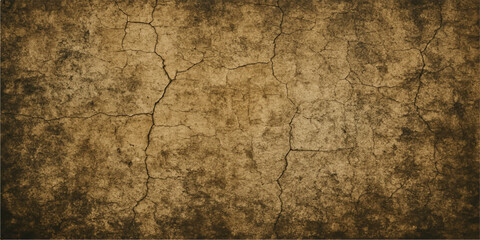 Obraz premium Vintage aged brown parchment paper texture with old wood grunge background