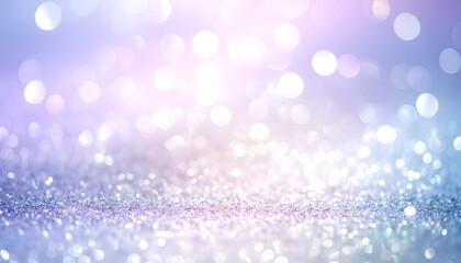 Pastel glitter backdrop with soft focus bokeh lights and shimmering surface