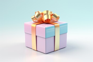 Obraz premium Gift box cosmetics perfume.