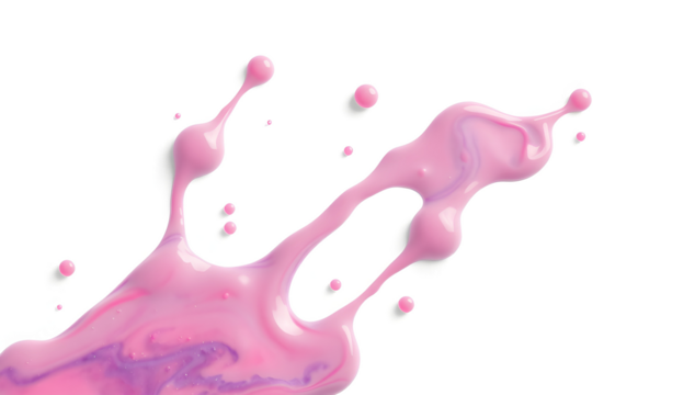 Pink Paint Splash Isolated Transparent Background  - Powered by Adobe