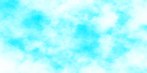 Bright blue sky background with white fluffy clouds, a beautiful and clear summer cloudscape