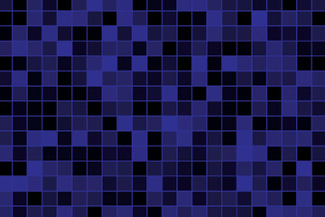 Blue ceramic mosaic. Seamless texture or background of small tiles.
