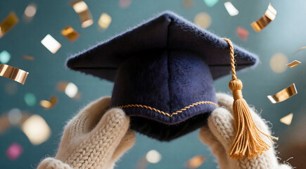 Handmade Graduation Yarn Confetti