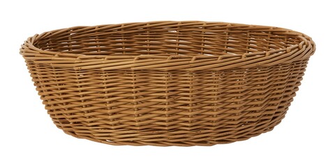 Woven willow basket with open top