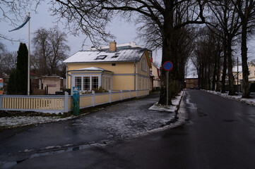 Street  view in P&auml;rnu, Estonia, Europe