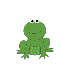 Fototapeta premium cute frog cartoon illustration