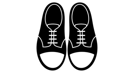 Sneaker Shoes Icon – Casual Footwear Silhouette Design for Fashion and Style