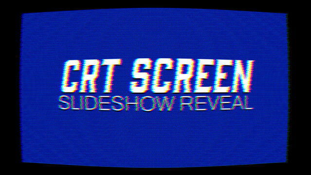 CRT TV Screen Slideshow
