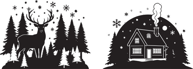 Abstract geometric shapes with bold colors and text elements