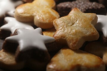 Christmas cookies rotating close up