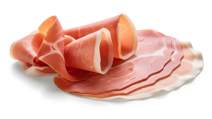 Delicious and Fresh Sliced Prosciutto Ready to Eat