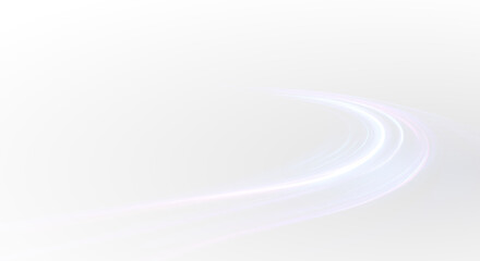 Glow line trail dynamic curve stripes vector motion light energy overlay.
