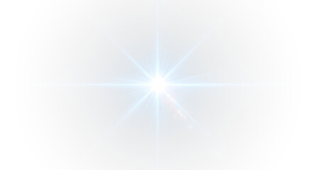 Beam bright star glow light flash blue cosmic burst magic shine.
