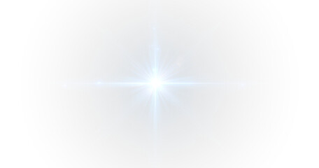 Blue star light glow bright flash beam cosmic sparkle radiant burst.
