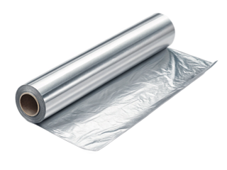 rolled up aluminium foil png transparent background	
