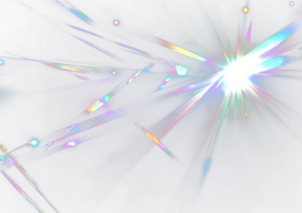 Shine crystal rainbow prism sparkle glowing radiant beam color lens refraction.
