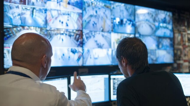 Security specialist reviewing the layout and entryways of a crowded public venue to identify structural weaknesses in emergency scenarios.