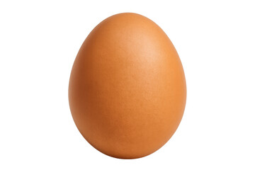 Brown egg on transparent background capturing nutrient-rich food for healthy breakfast and cooking ingredients