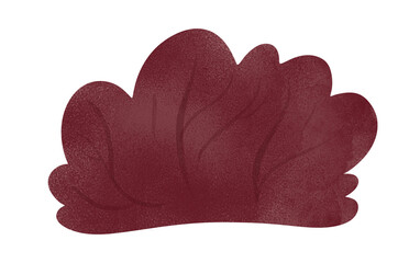 Purple watercolor bush with cute fluffy texture and soft splashes. Gentle botanical design for nursery fabric, baby girl wallpaper, stationery, gift wrap, scrapbooking, nursery decor, dreamy designs