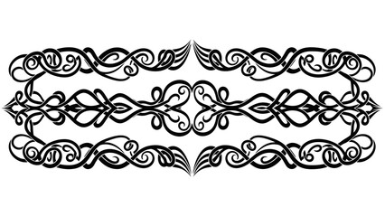 Elegant ornamental vector design featuring intricate swirls and decorative elements